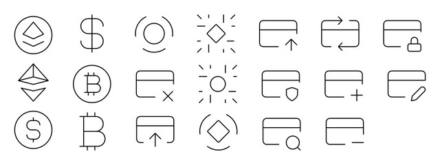 Glossy black web icon set with buttons for car, folder, and printer