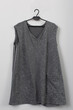 © fotodrobik - This is a Stylish Gray Tunic Dress with Pockets, perfect for various casual occasions