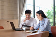 © jojo - Discussing and asking for opinions from colleagues to develop the organization