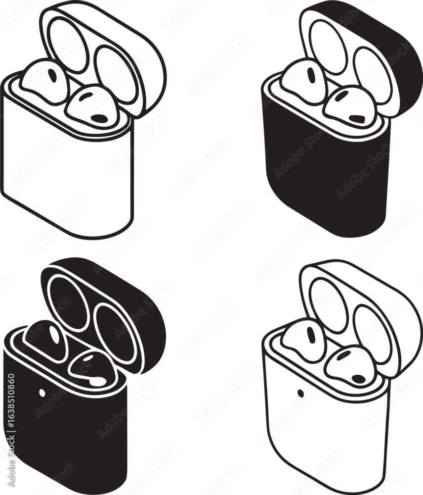 Air Pods icon and vector