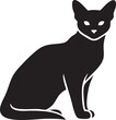 © Juwel_AI Designer - Black cat sitting elegantly as a silhouette