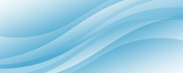 Wall Mural - Blue and white business wave banner background. vector