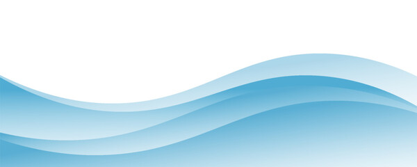 Wall Mural - Blue and white business wave banner background. vector