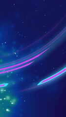 Sticker - animation of purple shapes moving over light spots