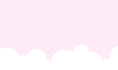 Wall Mural - abstract kawaii cloudy colorful sky background