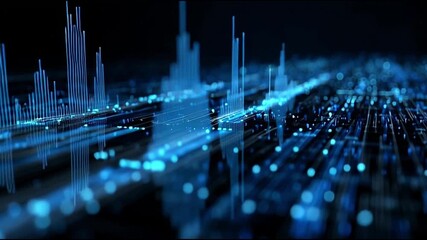 Wall Mural - abstract digital connection. technology network connection structure