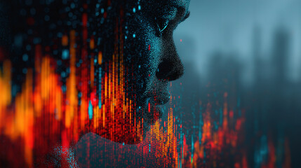 Wall Mural - stock market growth and investment outlook for 2026 with future business strategy concepts
