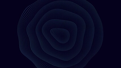 Abstract Neon Contour Lines Animation Background with Futuristic Wave Pattern