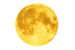 © PNG Kingdom  - Glowing full moon revealing detailed lunar surface, craters visible against transparent backdrop, ideal for graphic design compositions