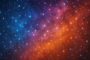 Wall Mural - A Cosmic Canvas of Colorful Stars