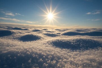 Wall Mural - A Serene Sky Over Clouds with a Radiant Sunrise