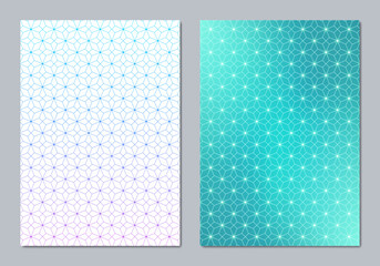 Wall Mural - abstract covers and brochures with geometric backgrounds of polygon shape patterns