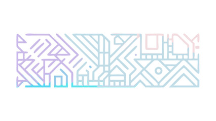 Abstract geometric line art pattern design vector illustration background for creative projects