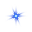 © Liubov - Bright blue star flash light effect with lens glow for overlays