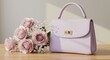 © Icon_ic - Pastel dream a lilac purse with roses capturing elegance and feminine charm in simplicity