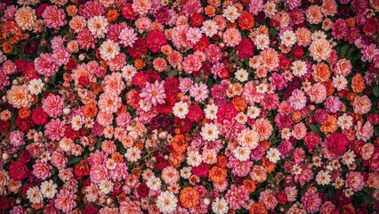 Wall Mural - Vibrant Flower Pattern