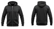 © Arek - A versatile black full zip hoodie mock up perfect for showcasing your apparel designs and product lines. This blank canvas is ideal for customizing with logos text or graphics for your next project