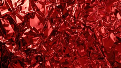 Wall Mural - Sparkling Red Foil Design Background