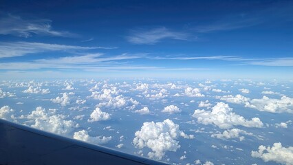 Wall Mural - Sight from an aircraft window spot