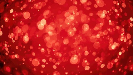 Golden festive bokeh light abstract pattern