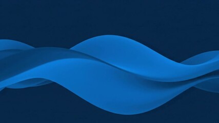 Blue wavy abstract design with soft edges and varying shades of blue
