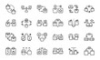 © MDTANVIR - 24 E-Commerce and Online Shopping Line Icons Cart, Payment, Delivery, Discount, Customer Service, Order Tracking, Return, and Loyalty Program Vector Icon Set