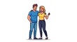 © Hilman - Happy Friends Cartoon Illustration