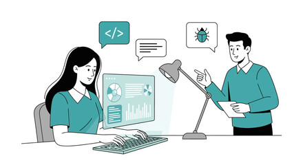 software development team collaboration on code quality assurance process