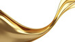 © Syaiful - Gold liquid flow against black background.  A smooth, flowing golden liquid spills or drapes, creating a sinuous, elegant curve against a stark black backdrop.  The gold has a lustrous, metallic sheen