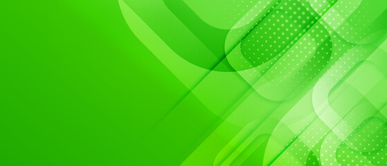 Wall Mural - abstract lines pattern technology on green gradients background