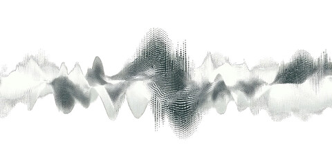 Abstract grayscale wave design