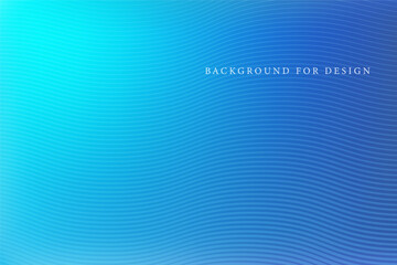 Wall Mural - blue gradient abstract wave striped background. minimalistic contemporary pattern for modern vector 