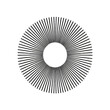 © Hadits - Circular, radiating lines of varying shades, forming a textured ring around a dark center