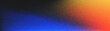© dlyastokiv - Blue orange abstract gradient vibrant background, dusty scanned gain noise overlay texture, grain texture effect, long dark color flow wave backdrop, banner cover design