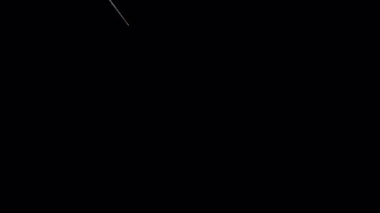 Wall Mural - extremely distant meteor, comet, asteroid or missile 003 flying across the sky for impact, 4k 24p, a