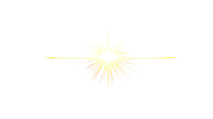 Wall Mural - Golden starburst with shimmering particles and light streaks