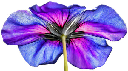 Abstract purple and blue flower petal veins
