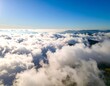 © Makin - Aerial view of clouds above mountains