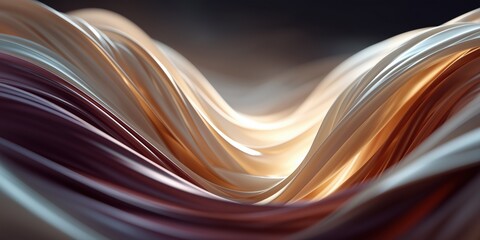 Wall Mural - elegant metallic curves in rich gold and burgundy shades with reflective shimmer