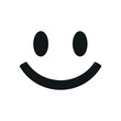 © Mahmud Creative - Black and white smiley face icon on white background design