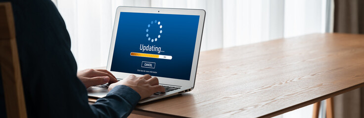 Software update on computer for modish version of device software upgrade