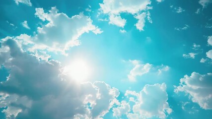 Wall Mural - A bright spot of sunlight breaks through the cloudy sky
