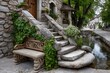 © DolonChapa - Carved stone bench with nature elements high resolution picture