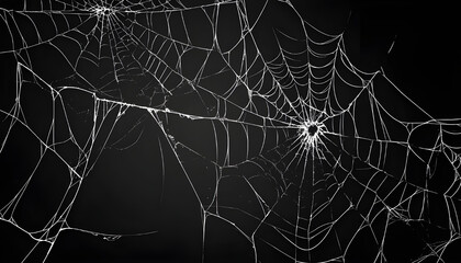 depicting spider webs on a black background white invertebrate illustration