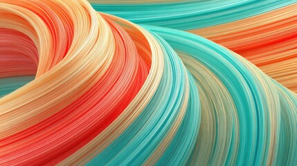 Abstract swirls of vibrant colors