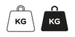 © Cristiane - Weight icon elements. doodle graphics icons.