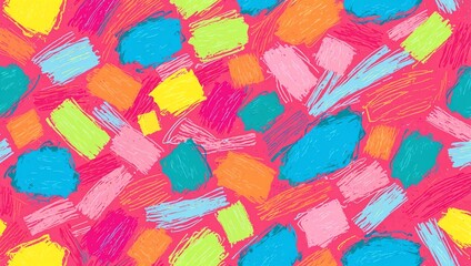 Wall Mural - vibrant abstract colorful strokes pattern design