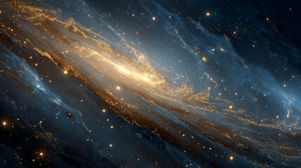 Wall Mural - celestial symphony: an artistically rendered nebula swirls with ethereal beauty in the deep expanse 