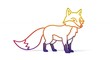 © Irfan - Colorful gradient fox illustration