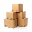 © Von - A stack of cardboard boxes isolated on a transparent background
